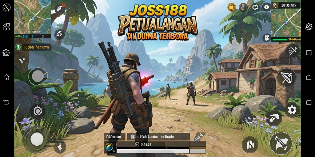 Tampilan gameplay JOSS188 yang penuh petualangan di dunia terbuka.