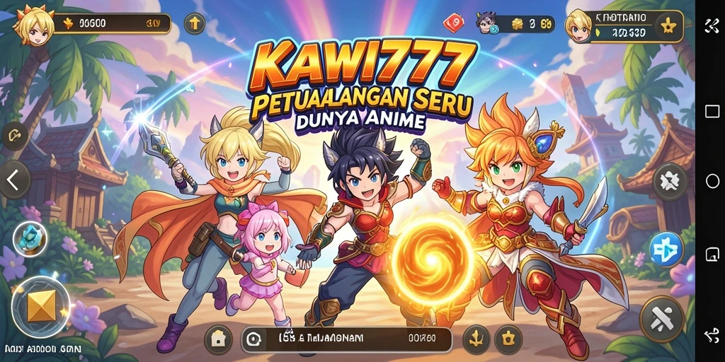 Tampilan luar biasa dari gameplay KAWI777 yang penuh warna.