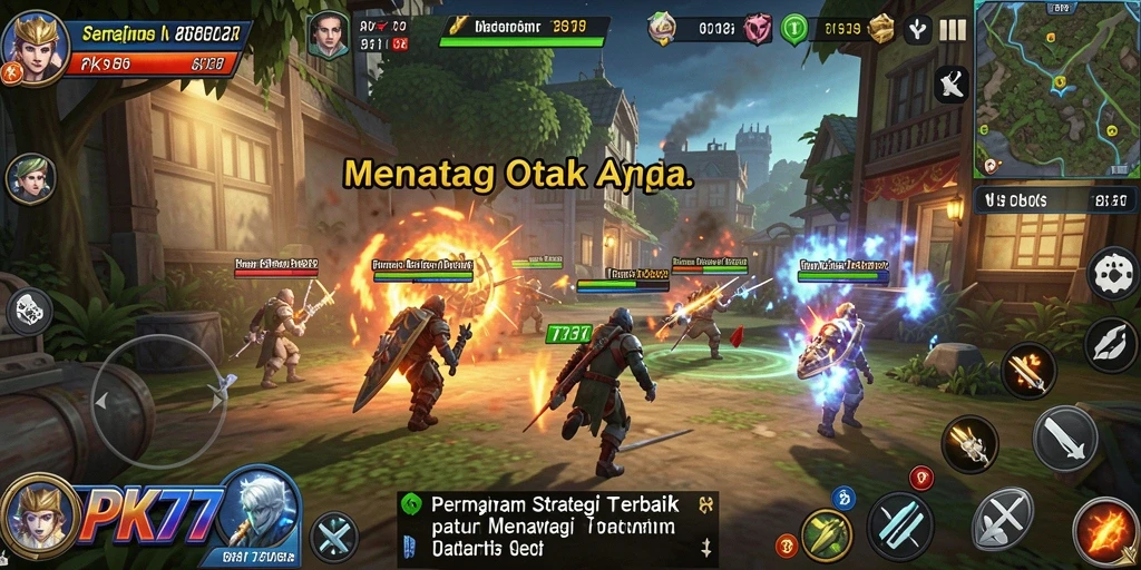 Screenshot PK77 menampilkan momen strategis dalam gameplay.